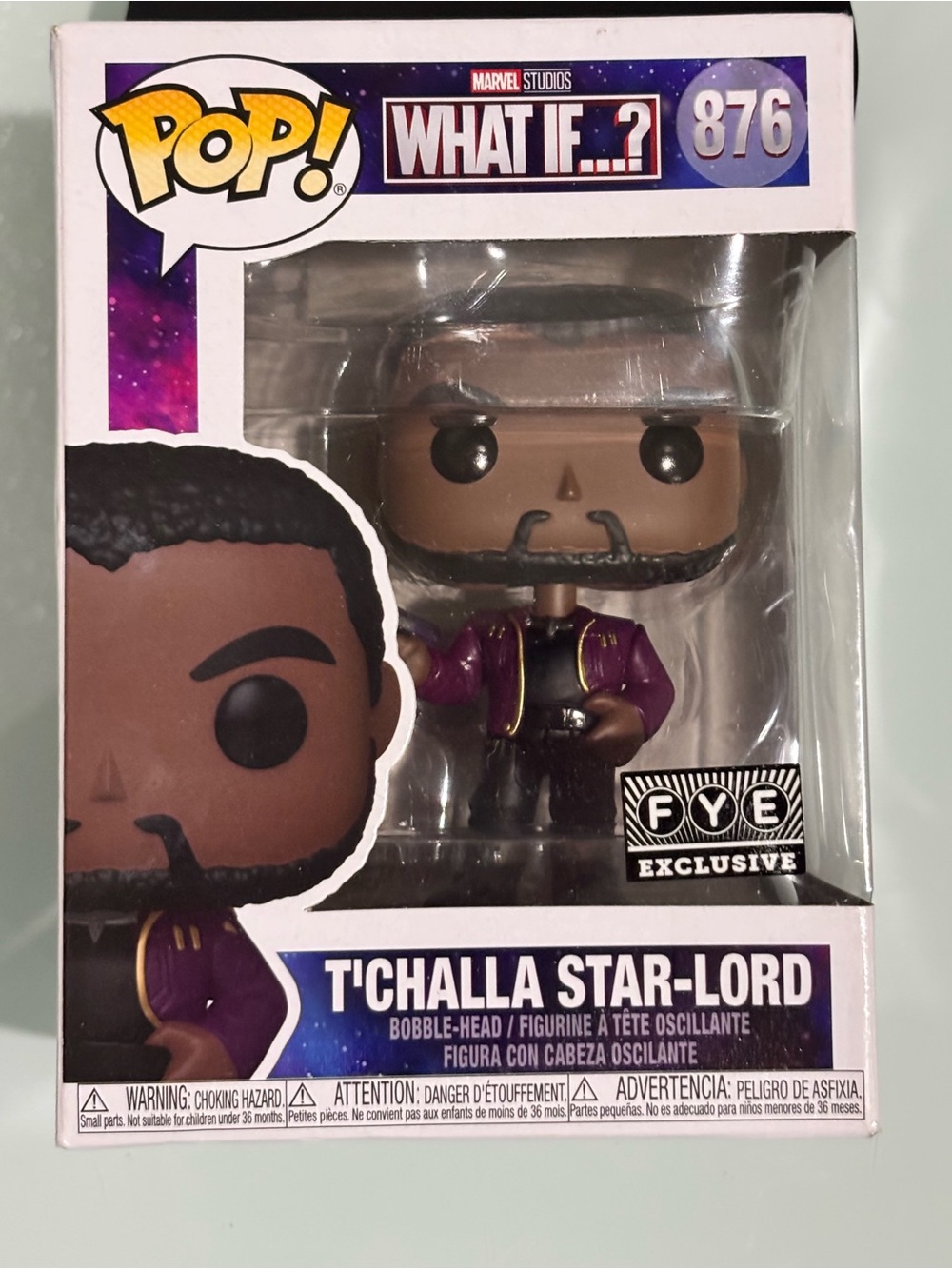 Funko T'Challa Star-Lord Vinyl Figure #876 - Marvel What If…? FYE Exclusive
